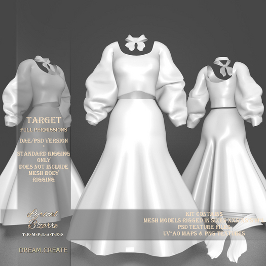 !Lyrical B!zarre Templates! - Target MESH DAE Version