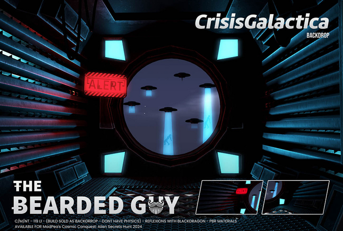 Crisis Galactica Backdrop - The Bearded Guy