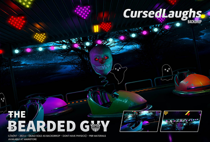 Cursed Laughs Backdrop PBR - The Bearded Guy