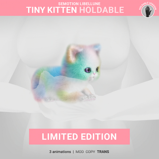 SEmotion Libellune Tiny Kitten Holdable LIMITED