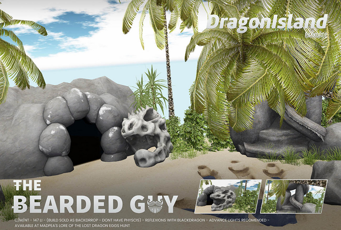 Dragon Island Backdrop - The Bearded Guy