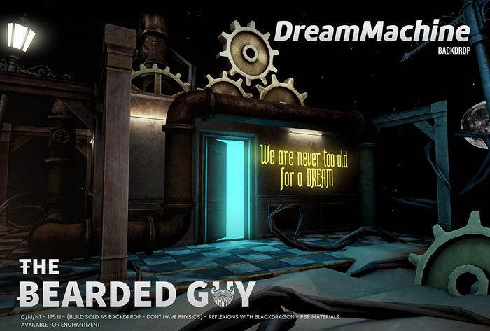 Dream Machine Backdrop - The Bearded Guy