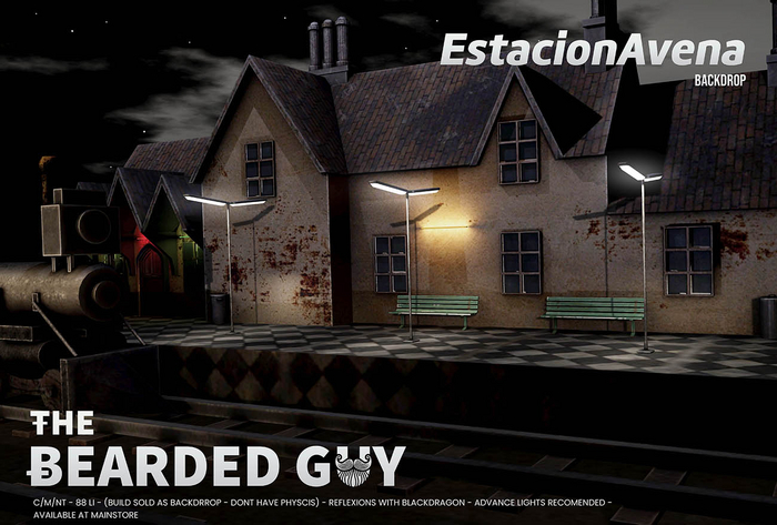 Estacion Avena Backdrop - The Bearded Guy