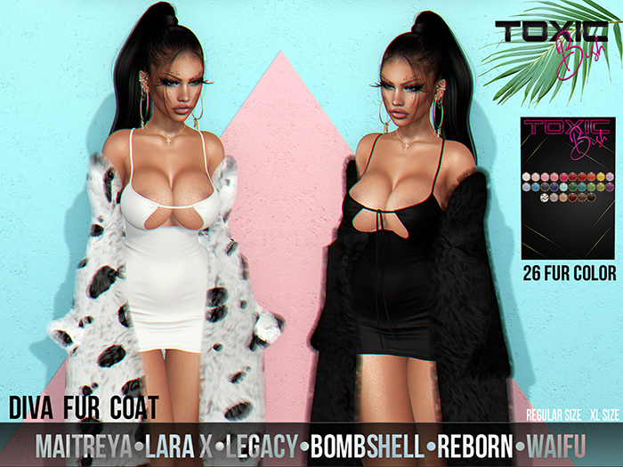 [TOXIC BISH] Diva Fur Coat @ HUD