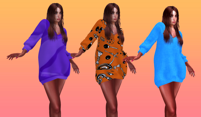 Demo Basia Dress Ebody, Maitreya, Slink, Isis, freya, Legacy