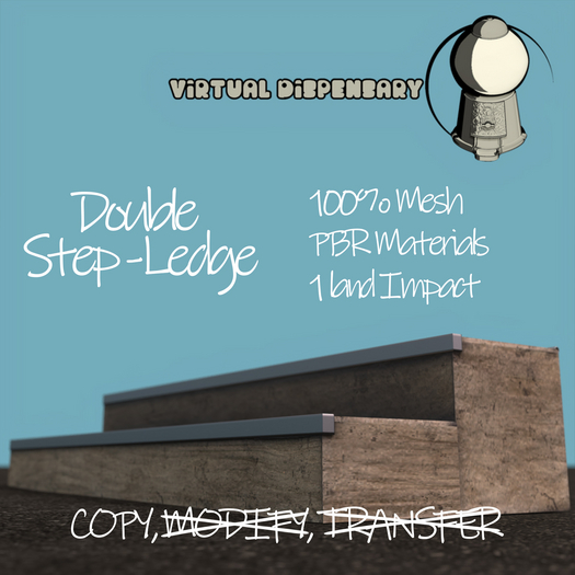 Skate Park ** Double Step Ledge ** Ramp [ Virtual Dispensary ]
