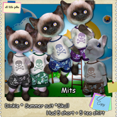 Dinkie Mits Summer suit skull