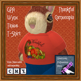 GPA Wynx Tinies T-Shirt - Thankful Cornucopia Print