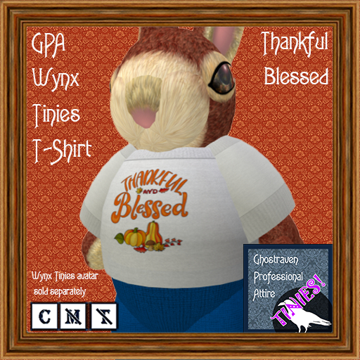 GPA Wynx Tinies T-Shirt - Thankful Blessed Print