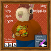 GPA Wynx Tinies T-Shirt - Happy Thanksgiving Print