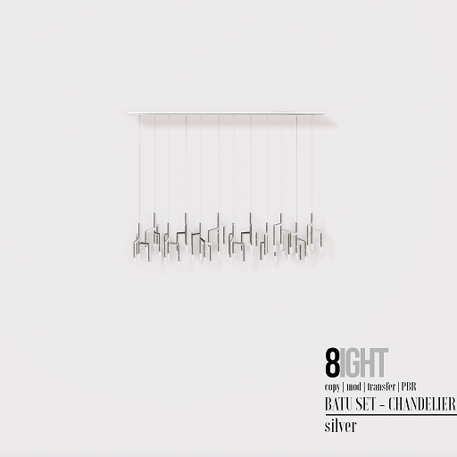 8 Batu - Chandelier SILVER