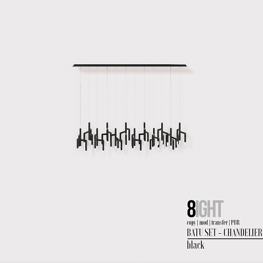 8 Batu - Chandelier BLACK