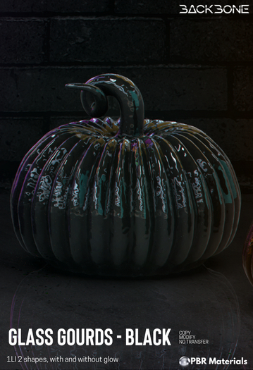 BackBone Glass Gourds - Black