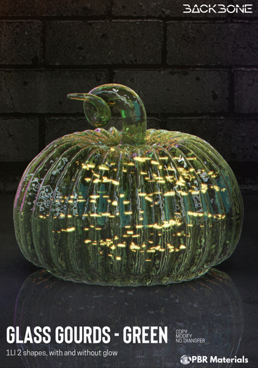 BackBone Glass Gourds - Green