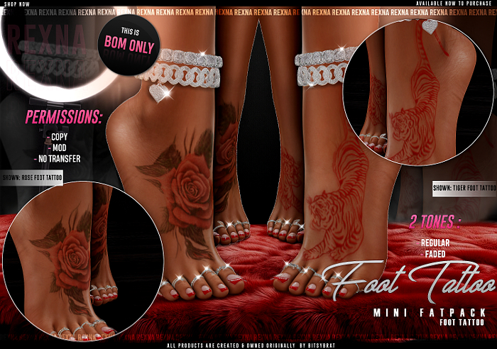 !ReXna - Feet Tattoo Collection V3