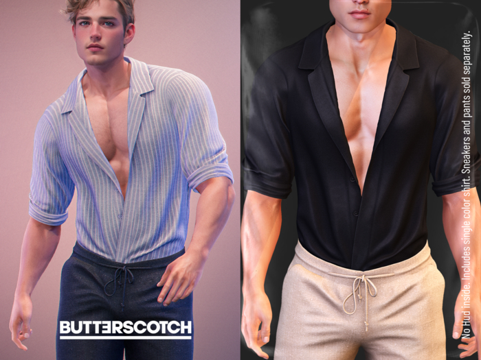 BUTTERSCOTCH . Asher Shirt {SolidBlack}