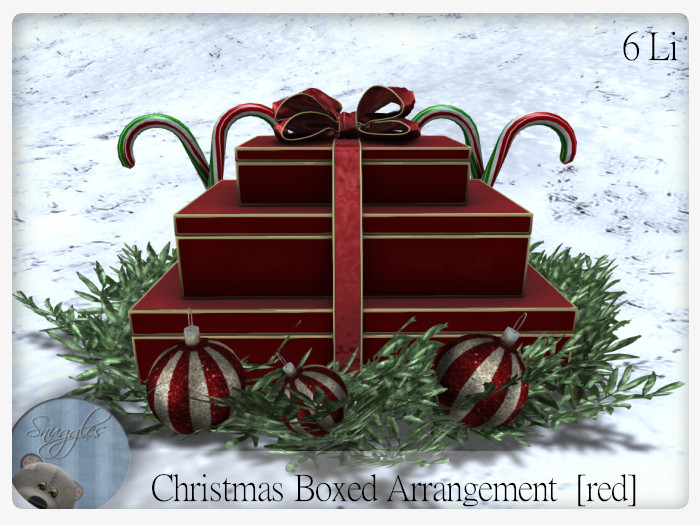 Christmas Boxed Arrangement  [red] By Snuggles 