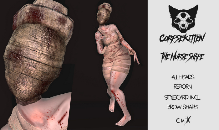 Corpsekitten - The Nurse Shape (ALL Heads, Reborn)