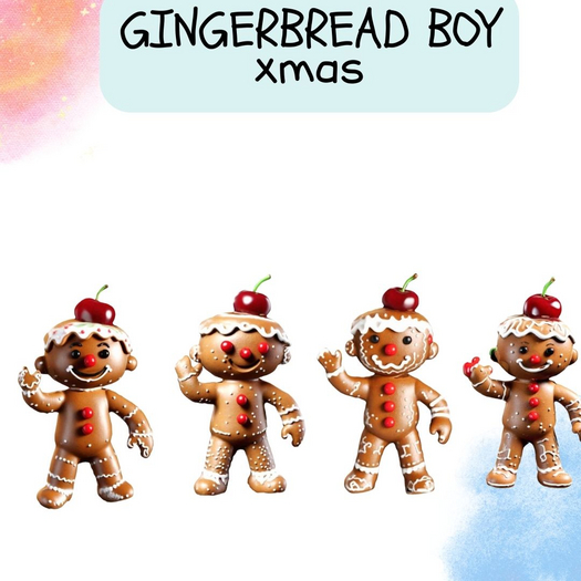 "MB" GINGERBREAD BOY xmas