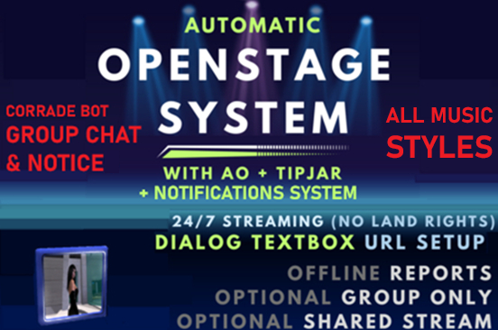Open Stage System & Group Announcement (AO + Tipjar)