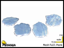 Meshuga Landscape Big Frost Ice Floes FULL PERM MESH