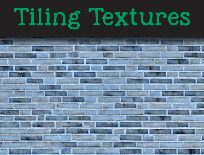 Monochrome Black & White Decorative Brick Wall - Seamless texture