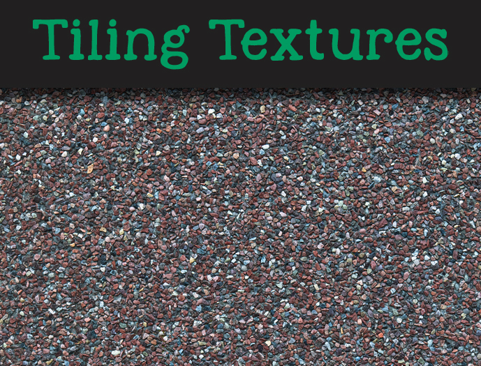 Multicoloured gravel plaster - Seamless texture