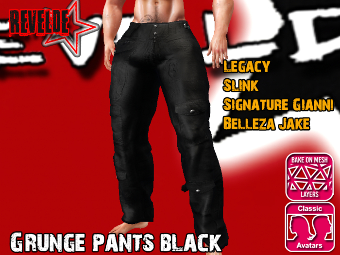 BOLSA REVELDE Grunge pants black
