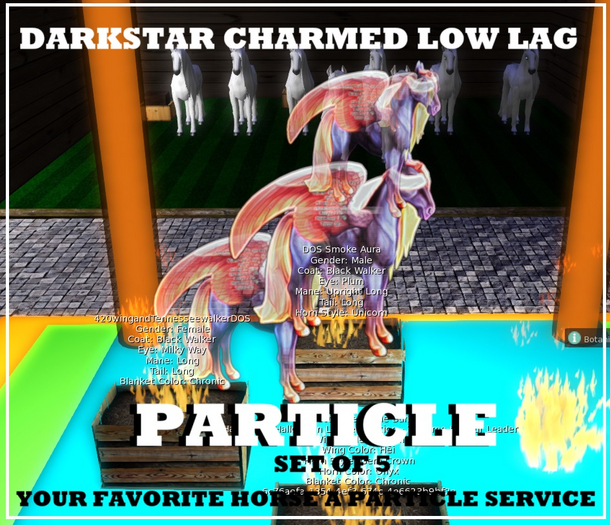 YOUR FAV HORSE A PARTICLE Charmed DarkStar Low Lag Particle SET