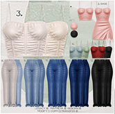 3. Flora. daisy top ~ set 1 Maitreya
