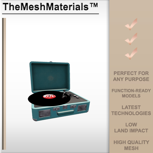 The Mesh Materials - Retro Turntable Case