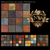 5pc PBR metal mosaic tiles seamless *Full Perm* 002