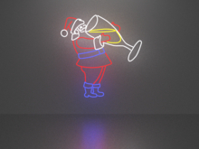Santa Claus 2 neon sign Full Permission