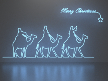 Merry Christmas 3 neon sign Full Permission