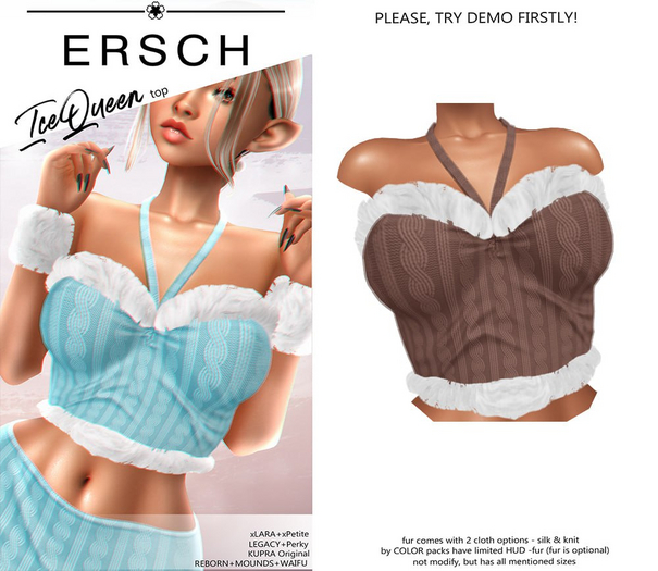ERSCH - IceQueen Top -beige-