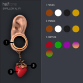 [HT] - E0005 Swallow Earrings XL (F)