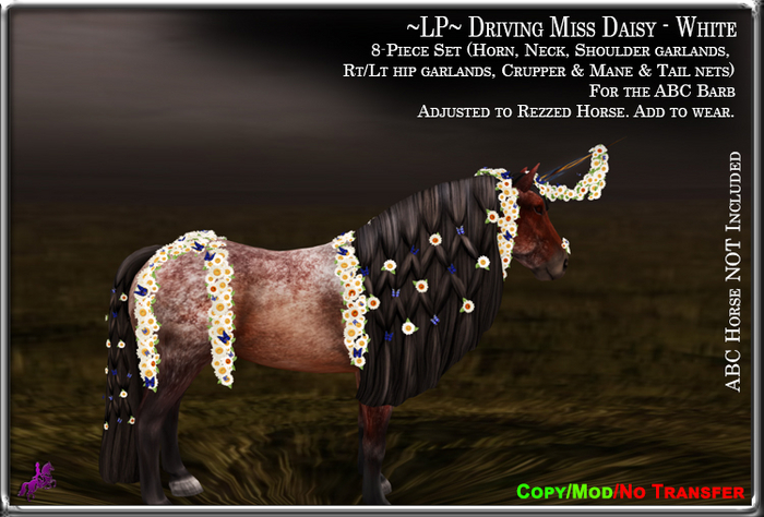 ~LP~ Driving Miss Daisy Set (ABC  Barb ) BOXED White