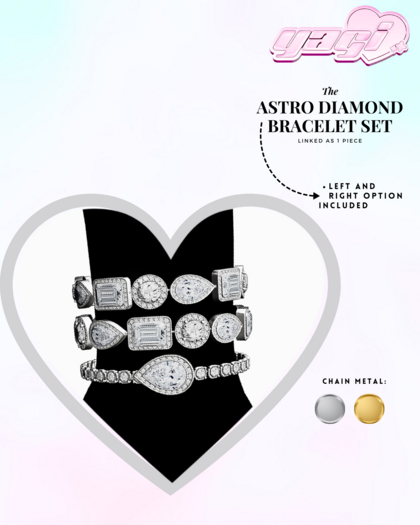 [YAGI] ASTRO DIAMOND BRACELET SET FATPACK