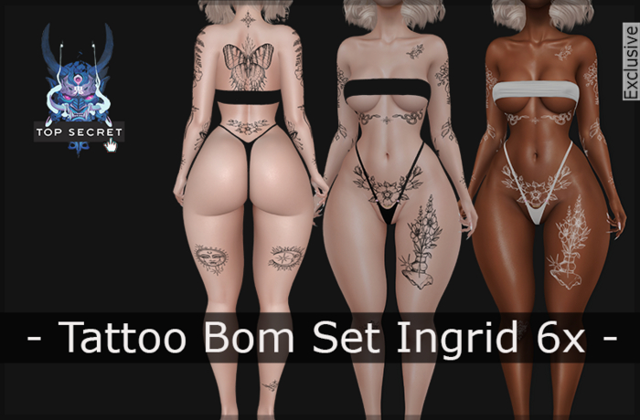 TOPSecret - Tattoo Bom Set Ingrid 6x