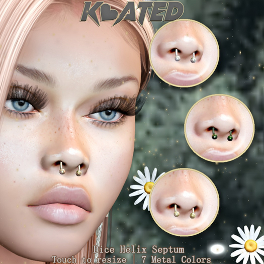 [KOATED] Dice Helix Septum [ FATPACK ]