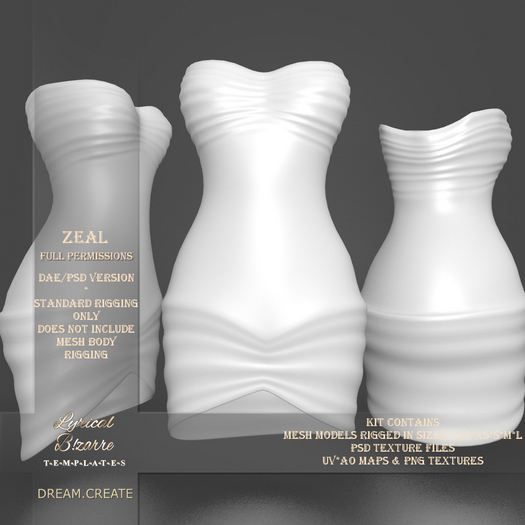 !Lyrical B!zarre Templates! - Zeal MESH DAE Version