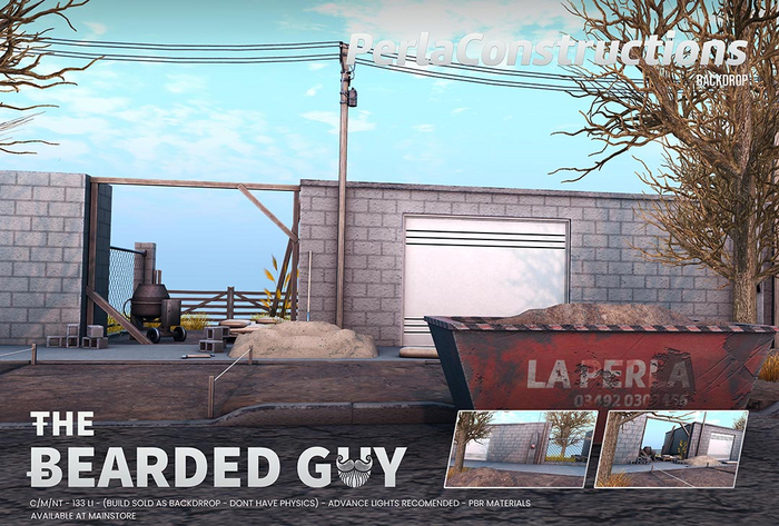 Perla Contructions Backdrop PBR - The Bearded Guy