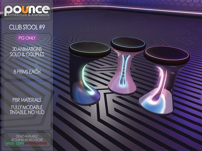 POUNCE - Cyber Club Stool #9 - PG