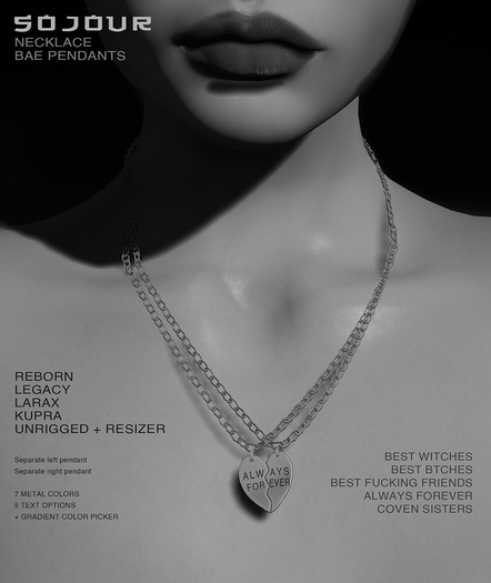 SOJOUR - Best witches - bae pendants - demo