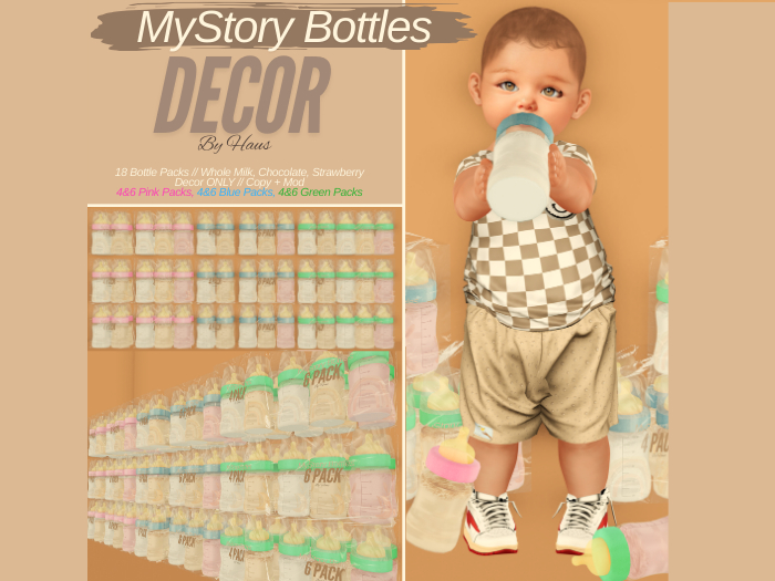 HAUS // Baby Bottle Decor Pack - Add To Unpack