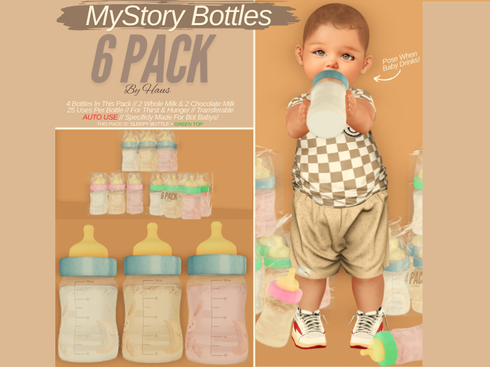 HAUS // 6 Pack // Green // Sleepy Bottles // UNPACK