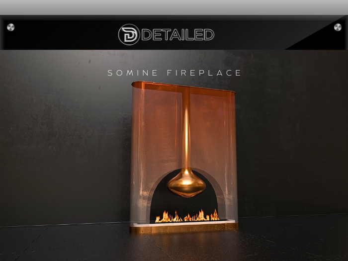DT- Somine Fireplace Orange 