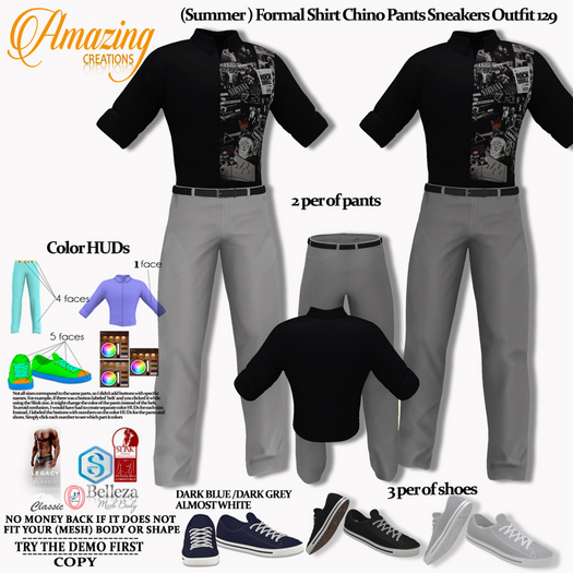 Chino Khaki Pants - AmAzInG CrEaTiOnS Formal Shirt Chino Pants Sneakers Outfit 129