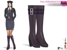 Ladies Full Perm Mesh None Rigged Mid Calf Thick High Heels Leather Boots