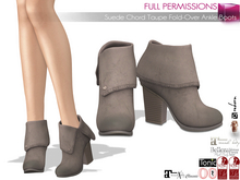 Full Perm Block Heel Fold Over Ankle Boots For Maitreya 5.3 LaraX Ebody Reborn Legacy Belleza Slink Tonic Classic Ocacin